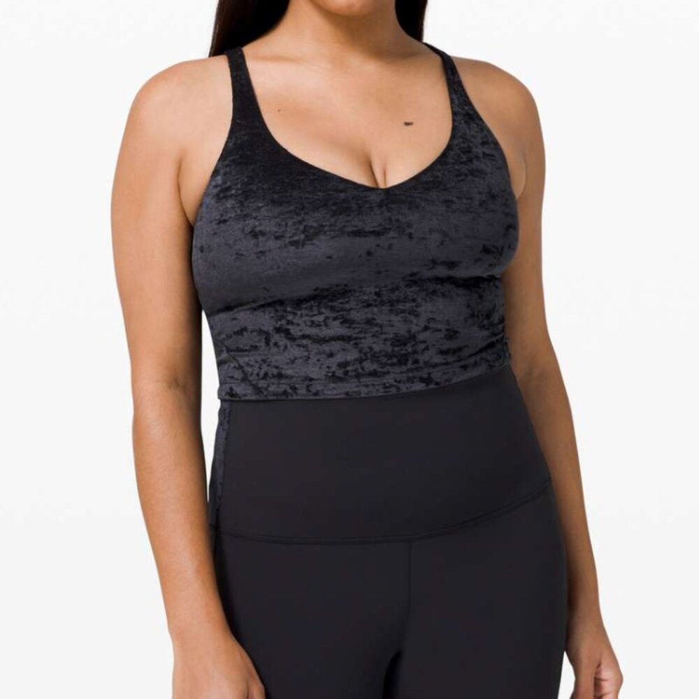 Lululemon Align Tank *Crushed Velvet Black size 10